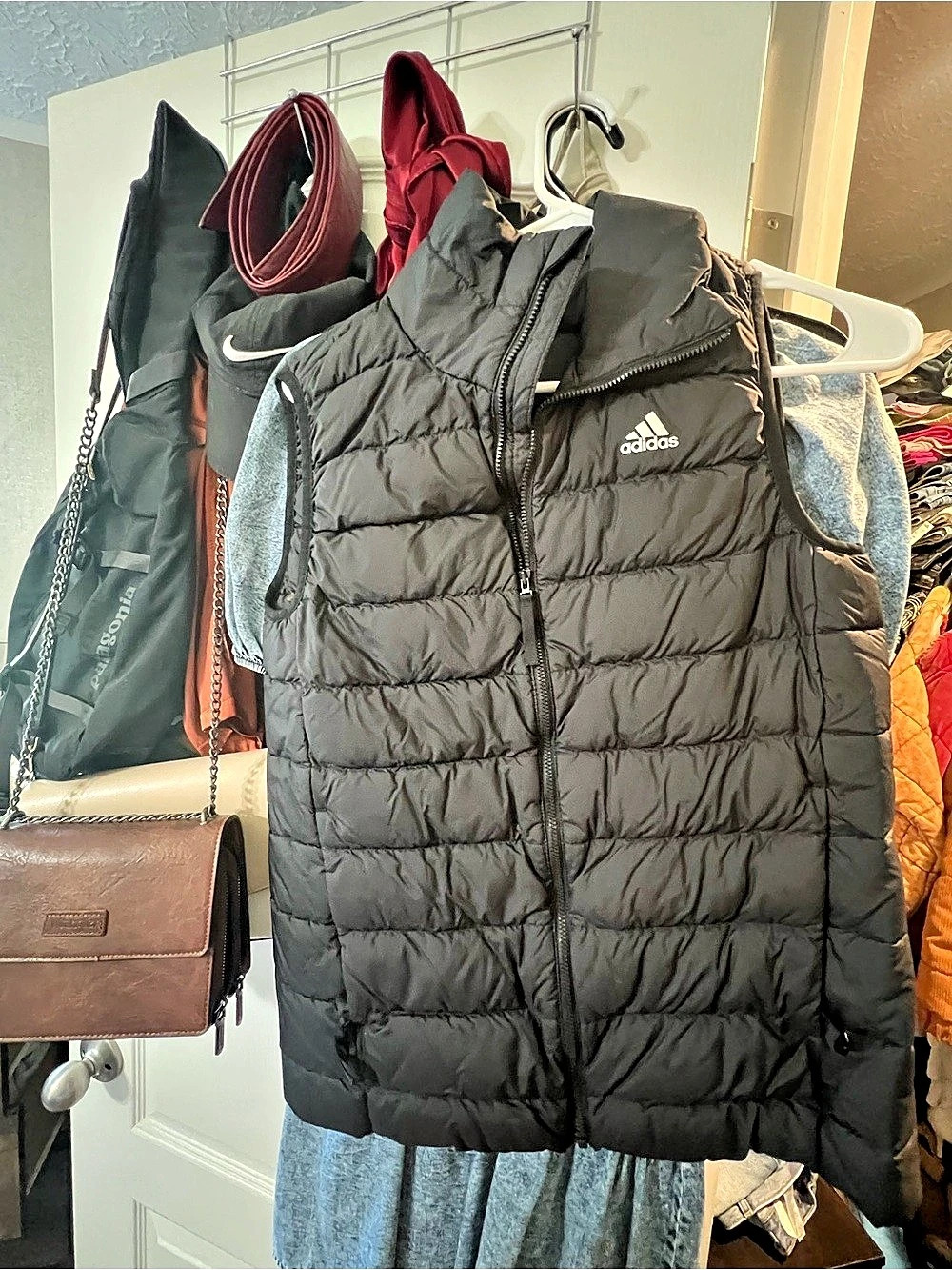 adidas Essentials Light Down Puffer Vest Black Medium